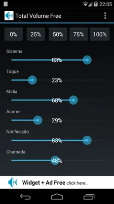 Total Volume Free android App screenshot 1